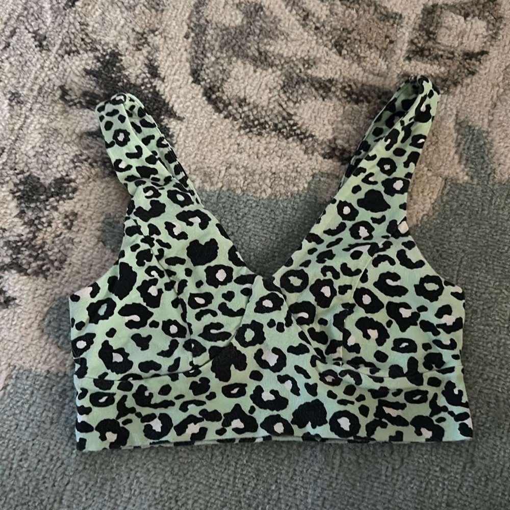 Forever 21 leopard print sports bra